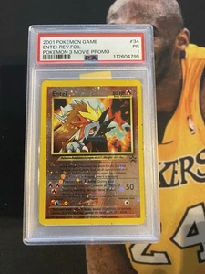 2001 Pokemon Game Entei Reverse Foil Pokemon 3 Movie Promo #34 PSA 1 PR - Picture 1 of 2