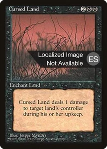 1x Cursed Land *GERMAN LANGUAGED* - NM - See Pic for Set - SPARROW MAGIC mtg - Picture 1 of 1