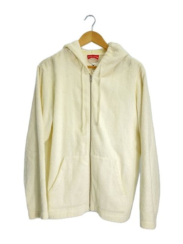 Felpa Supreme 16ss Terry con zip e zip M cotone WHT