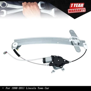 Actuador de ventana eléctrico delantero izquierdo 741-686 para Lincoln Town Car 1998-11 con motor - Imagen 1 de 10