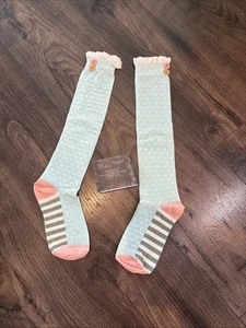 Matilda Jane - Malena Girls Mixed Print Ruffled Socks - Size L Large - Picture 1 of 4