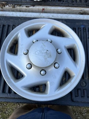 scratches 2000-2014 FORD E250 E350 16'' oem used wheel cover hub cap 7030a - Image 1 of 4