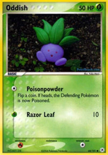 Pokemon - Oddish - 68/101 - Common - EX Hidden Legends - NM - Image 1 of 1