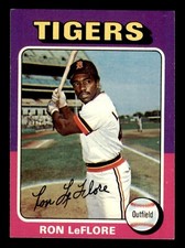 1975 Topps Baseball #628 Ron LeFlore EX