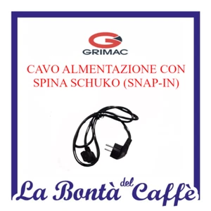 RICAMBIO CAVO ALIMENTAZIONE CON SPINA SCHUKO (SNAP-IN) MACCHINA CAFFE' GRIMAC - Picture 1 of 1