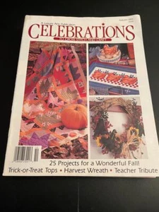 LEISURE ARTS PUBLICATION CELEBRATIONS TO CROSS STITCH & CRAFT AUTUMN 1993 - Picture 1 of 1