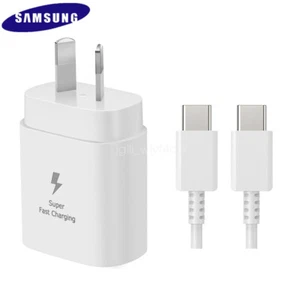 Samsung 25W Super Fast Charging Charger Adapter Cable Galaxy S21 S21 + Ultra 5G - Photo 1 sur 13