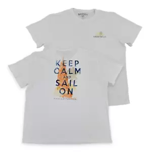 Camiseta Margaritaville Mantén la calma y navega talla 3XL XXXL blanca manga corta - Imagen 1 de 24
