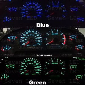 Led KIT for Ford Mustang 99-04 Instrument Cluster Gauge + Climate control - Picture 1 of 4