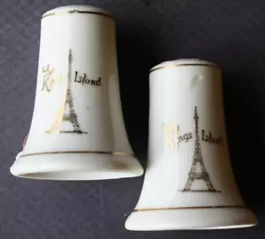 Cincinnati Ohio Kings Island Torre Eiffel 1970 agitador de sal y pimienta ESCASO- - Imagen 1 de 1