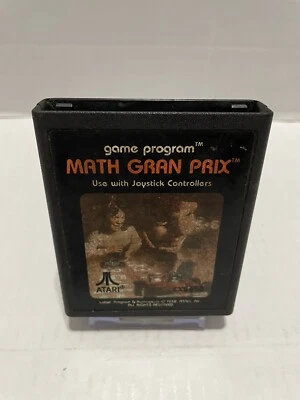 Math Grand Prix Atari 2600 Game Cartridge AUTHENTIC - Image 1 of 4