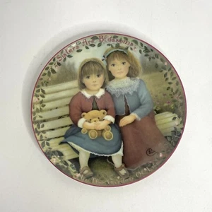 Sisters Are Blossoms Plate by Chantal Poulin Kindred Moments Limited Edition - Picture 1 of 6