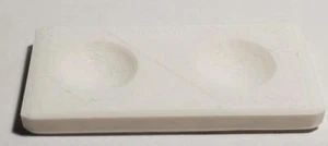 A Very Nice Set of 4 Two Hole Marble Stands - Picture 1 of 1