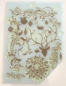 BASIC GRAUER "WINTERLAND" HIRSCH, KRANZ, ORNAMENTE, VOGEL, SCHNÖRKEL, URLAUB - NLA - Bild 1 von 2