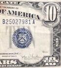 New Listing1934C $10 "Blue Ten" Silver Certificate X7981! Fine Old Us Paper Money Currency!