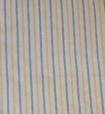 Tela vintage a rayas de polietileno blanco roto/verde tostado y amarillo 1 yarda Foto 1 de 3