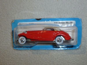 NEW ON CARD HOTWHEELS MERCEDES 540K MOC 1982 CARDED MATTEL 3911 CAR BLACKWALL BW - Picture 1 of 4