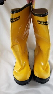Rain Boots Overshoes Galoshes Size 7 Mens Yellow LaCrosse Brand Good Condition - Picture 1 of 16