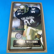 Rare HTF Alfred Williams Colorado Buffaloes College Football HOF 2010 Card SGA