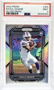 2022 Panini Prizm #355 Khalil Shakir RC Silver Priz BILLS PSA 9 MINT 🔥🔥🔥 - Foto 1 di 3