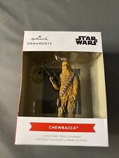 Hallmark 2021 Star Wars Chewbacca with Bowcaster Christmas Ornament NIB