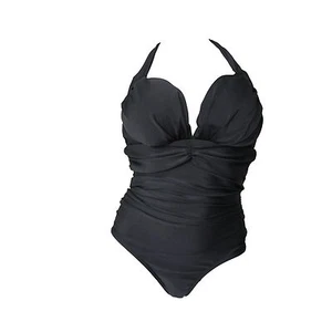 1267) TRAJE DE BAÑO DE MODA EN NEGRO TRAJE DE BAÑO DE UNA PIEZA NUEVO TALLA 40 - 46 - Imagen 1 de 1