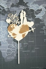RUSTIC MATRIMONIO IN LEGNO MR & MRS cake topper Anniversario Decorazione