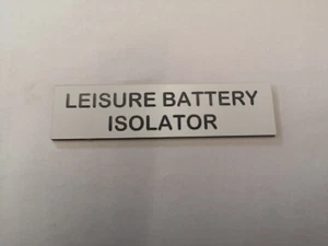 Boat Safety Label Plaque Sticker DIESEL 75 x 19mm White/Black - Picture 1 of 1