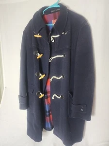 Vintage Convoy Check Austria Women’s Wool Duffle Coat -Wood Toggle XL/XX - Picture 1 of 6