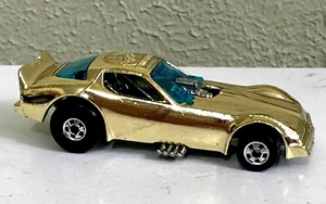 1977 HOT WHEELS BLACKWALL GOLD 20th ANNIVERSARY FIREBIRD FUNNY CAR DRAGSTER NEW! - Picture 1 of 11