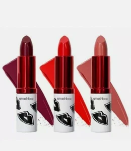 Smashbox Be Legendary Lipstick 3 Full Size Set - Easy, Get Fired, Black Cherry - Picture 1 of 2