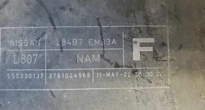 Computadora ecu ecm 284B7 EM33A F Nissan Versa 2007-2012 Foto 1 de 3