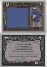 2015 Topps Museum Collection Jumbo Relics Copper /50 Ameer Abdullah Rookie RC