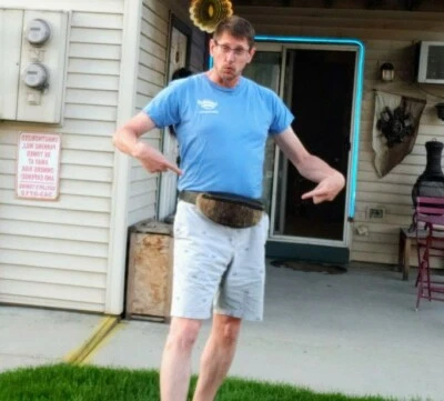 Cuero y piel únicos (¿piel sintética?) Riñonera de un solo bolsillo [CP01] Foto 1 de 4