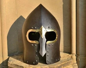 Casco de vidrio de horca irlandés de caballero armadura medieval Lough Henney - Imagen 1 de 4