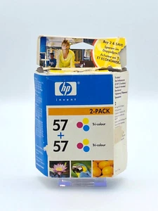 Original HP Invent 57 + 57 Tri-Colour 2-Pack Tintenpatronen - NEU - MHD SEP 2008 - Bild 1 von 5