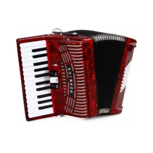 Hohner Hohnica 1304-RED 48 Bass Piano Accordion w/ Gig Bag and Straps - Picture 1 of 2