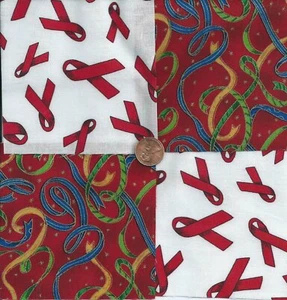 Rote Bänder und Party Streamer 4 Zoll Stoff Quadrate AW1 - Bild 1 von 1