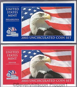 2003 US Mint Set Certificate of Authenticity 20 Coins - Picture 1 of 1