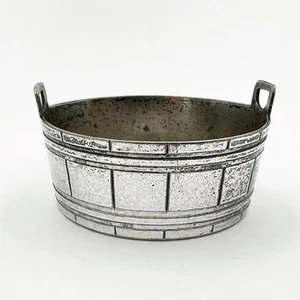 VICTORIAN NOVELTY SALT CELLAR SILVER PLATE - Picture 1 of 4