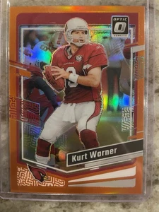 2023 Panini Donruss Optic Kurt Warner #4 Orange Prizm /249 Arizona Cardinals - Picture 1 of 2