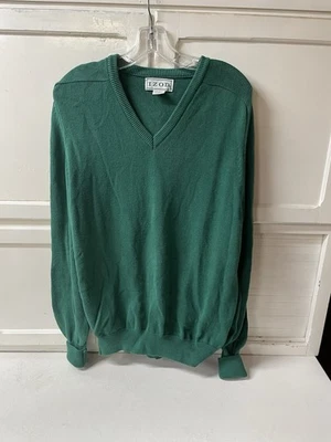Suéter Vintage Izod EE. UU. Algodón Para Hombre Verde Navidad Grande ¡Bonito! Foto 1 de 4