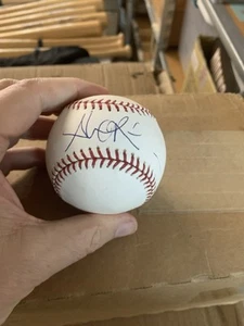 Alex Rios autographed ROMLB baseball MLB Blem A11 - Picture 1 of 4