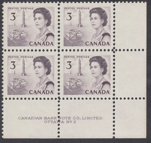Canada - #456 QE II Centennial Plate Block #2, DF, DEX Gum - MNH - Picture 1 of 1