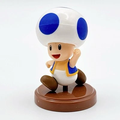 Choco Egg New Super Mario Bros. Wii 2 Mini Figure "Toad(Blue)" Furuta Japan - Image 1 of 4