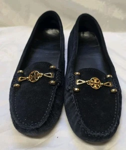 Mocasines de gamuza azul marino para mujer Tory Burch zapatos mocasines de conducción talla 9,5 M - Imagen 1 de 15