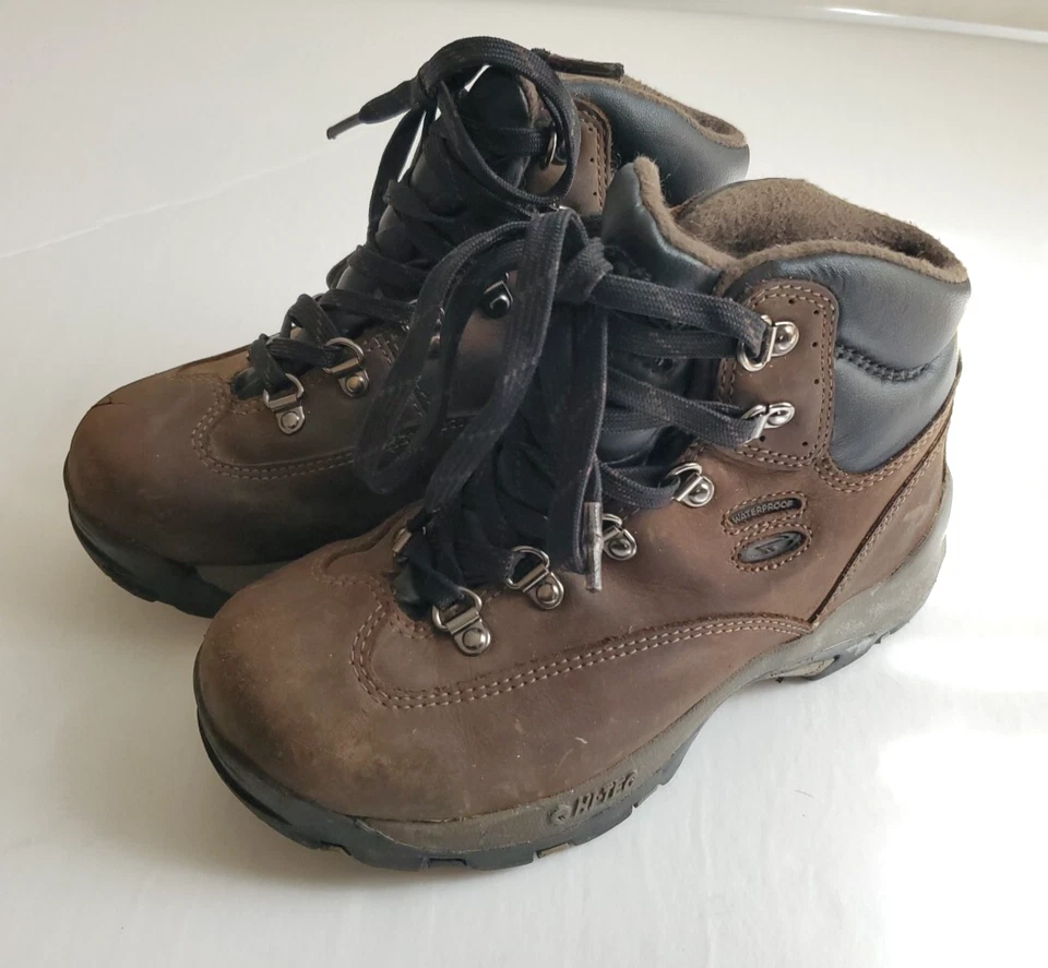 Botas de Senderismo Impermeables Hi-Tec Altitude IV Jr Juvenil Talla 2 Cuero Marrón Trail Foto 1 de 4
