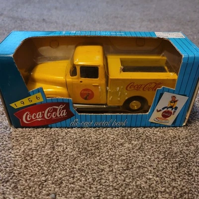 Coca-Cola ERTL 1956 Ford F600 Delivery Truck Die-Cast Metal Bank - Image 1 of 4