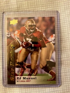 E.J. Manuel Florida State 2013 Upper Deck Star Rookie Card RC #119 Bills - Picture 1 of 2