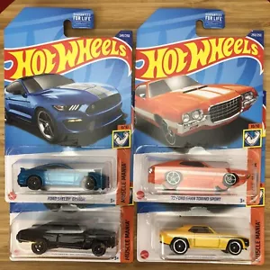 (4) Hot Wheels Ford Shelby GT350R Copo Camaro Chevelle SS Express Grand Torino - Foto 1 di 5